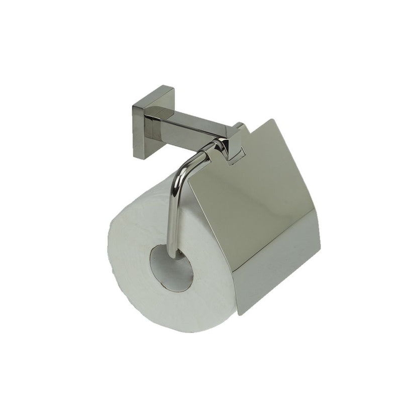Aguzzo Quadro Stainless Steel Wall Mounted Toilet Paper Roll Holder Luxury Chrome - Sydney Home Centre