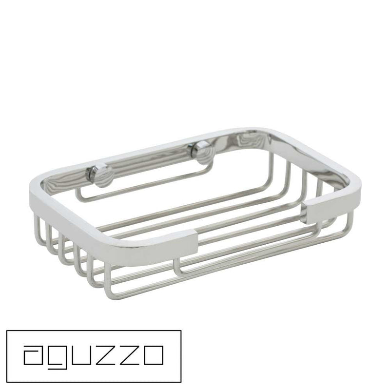 Aguzzo Stainless Steel Soap Basket Dish Luxury Chrome - Sydney Home Centre