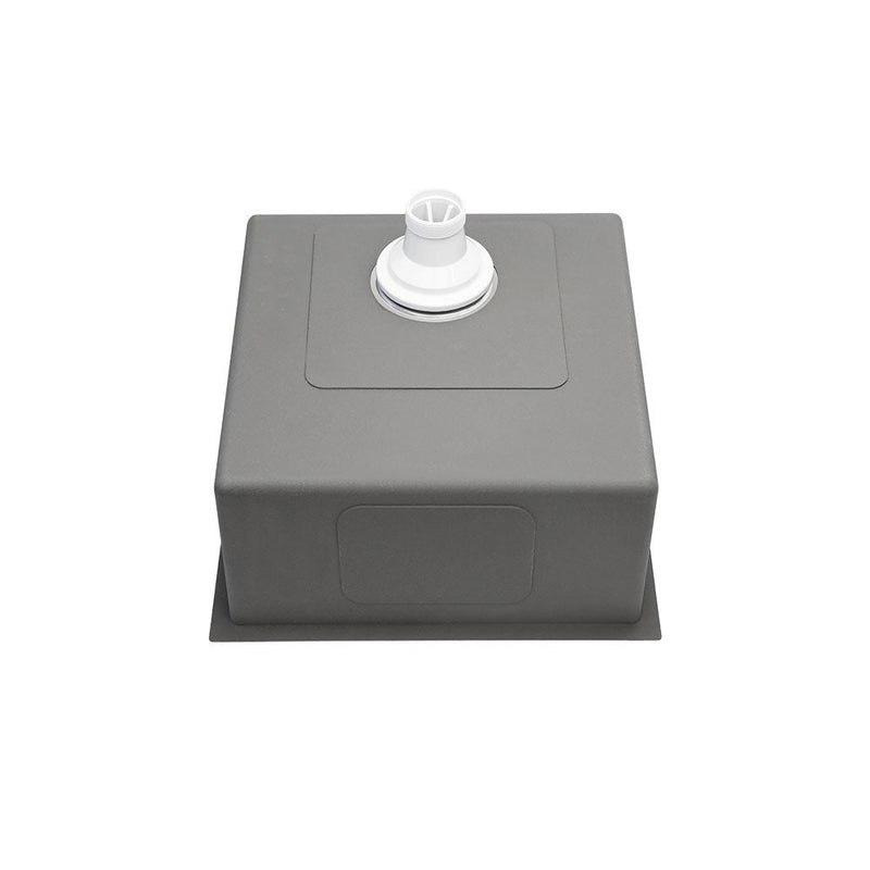 Aguzzo Stainless Steel Top/Under Mount 440mm Single Bowl Kitchen & Laundry Sink Brushed Satin - Sydney Home Centre