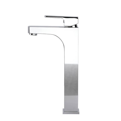 Aguzzo Terrus Tall Single Lever Basin Mixer Tap Luxury Chrome - Sydney Home Centre