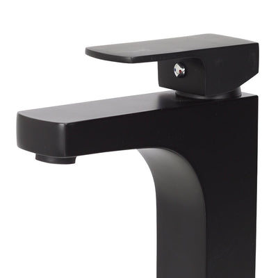 Aguzzo Terrus Tall Single Lever Basin Mixer Tap Matte Black - Sydney Home Centre