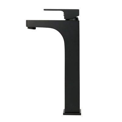 Aguzzo Terrus Tall Single Lever Basin Mixer Tap Matte Black - Sydney Home Centre