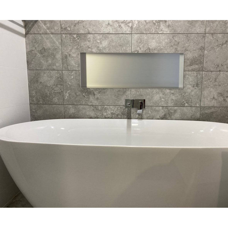ANOOK Shower Niche 900x300x90mm PVD Titanium Grey - Sydney Home Centre