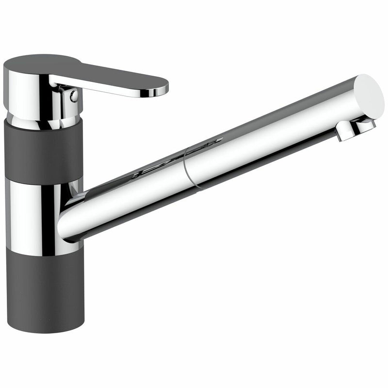 Armando Vicario ISA Pull Out Kitchen Mixer Chrome & Onyx - Sydney Home Centre