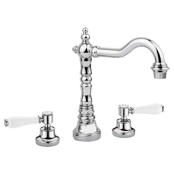 Armando Vicario Provincial 3 Piece Basin Set With Lever Handles Chrome - Sydney Home Centre