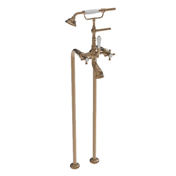 Armando Vicario Provincial Floor Mounted Bath Filler Bronze - Sydney Home Centre