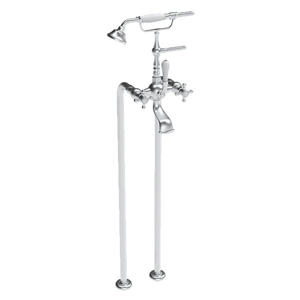 Armando Vicario Provincial Floor Mounted Bath Filler Brushed Nickel - Sydney Home Centre