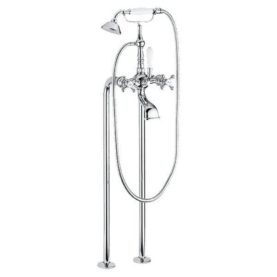 Armando Vicario Provincial Floor Mounted Bath Filler Chrome - Sydney Home Centre