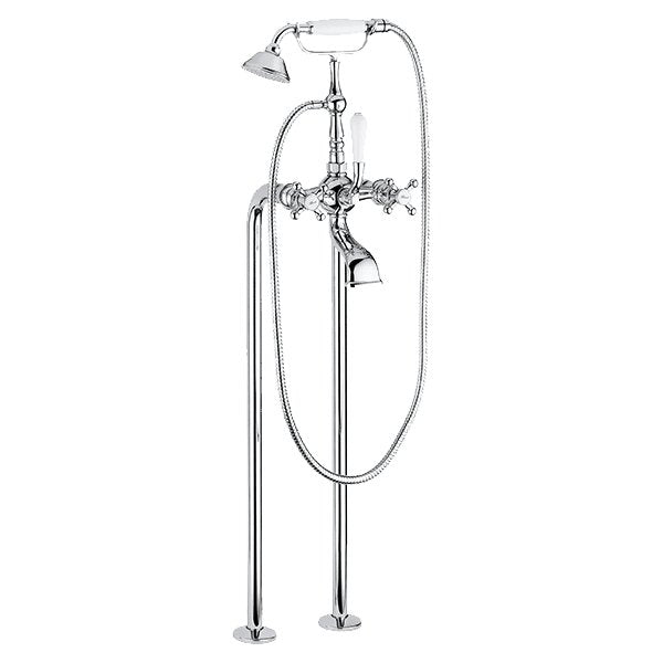 Armando Vicario Provincial Floor Mounted Bath Filler Chrome - Sydney Home Centre