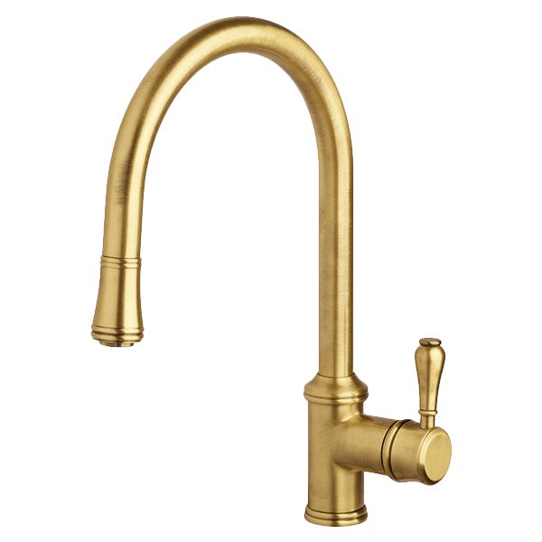 Armando Vicario Provincial Single Lever Kitchen Mixer With Pull Out Bronze - Sydney Home Centre