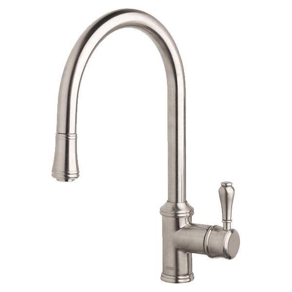 Armando Vicario Provincial Single Lever Kitchen Mixer With Pull Out Brushed Nickel - Sydney Home Centre