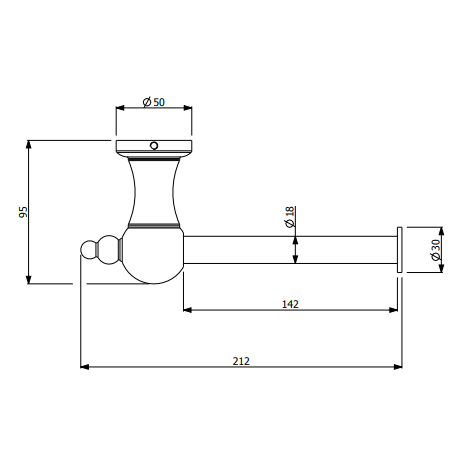 Armando Vicario Provincial Toilet Roll Holder Brushed Nickel - Sydney Home Centre