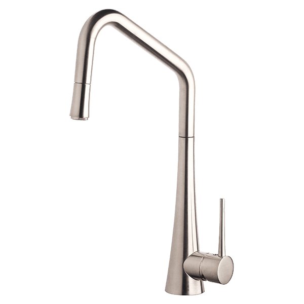 Armando Vicario TINK-D Kitchen Mixer With Pull-Out Brushed Nickel - Sydney Home Centre