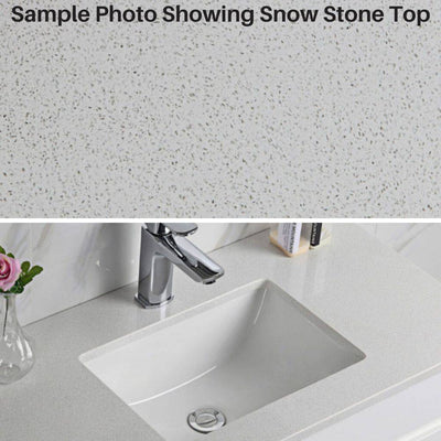 Aulic Calder 1200mm Wall Hung Vanity Laminated Wood Grain (Snow Flat Stone Top) - Sydney Home Centre