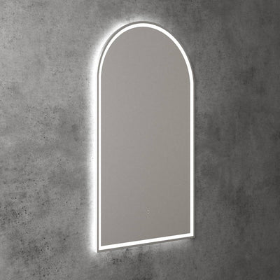 Aulic Canterbury 900mm x 500mm Framed LED Mirror Brushed Bronze - Sydney Home Centre