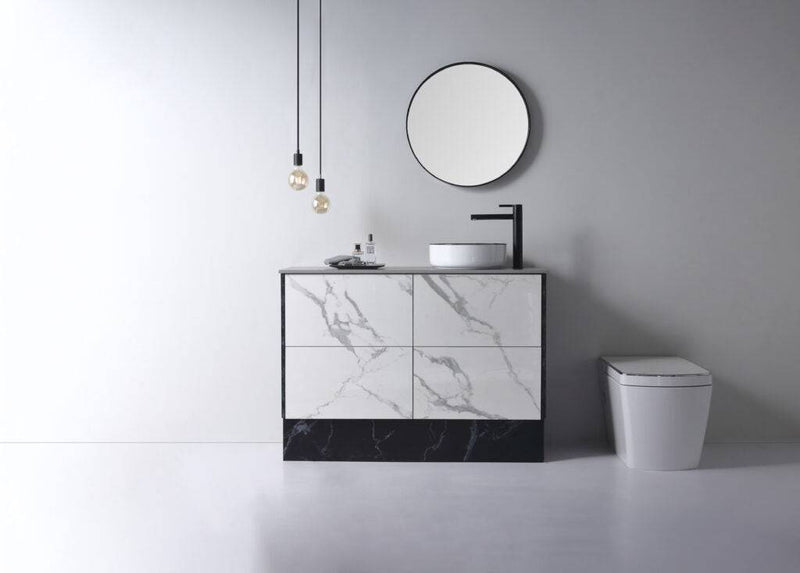 Aulic Dove Above Counter Basin Gloss White With Black Edge - Sydney Home Centre