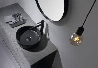 Aulic Dove Above Counter Basin Matte Black - Sydney Home Centre