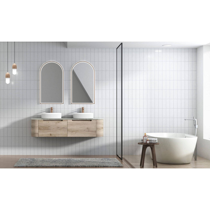 Aulic Hamilton 1500mm Wall Hung Vanity Laminate Plywood (Pure Flat Stone Top) - Sydney Home Centre