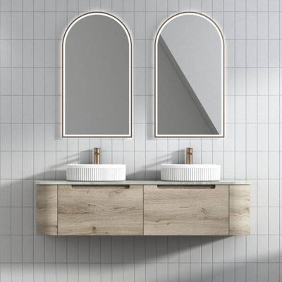 Aulic Hamilton 1500mm Wall Hung Vanity Laminate Plywood (Pure Flat Stone Top) - Sydney Home Centre