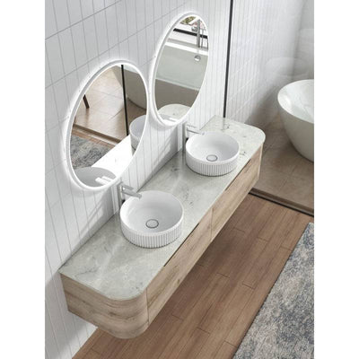 Aulic Hamilton 1800mm Wall Hung Vanity Laminate Plywood (Alpine Flat Quartz Stone Top) - Sydney Home Centre