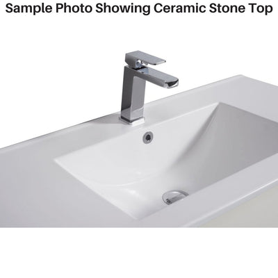 Aulic Leona 1200mm Vanity Gloss White (Ceramic Top) - Sydney Home Centre