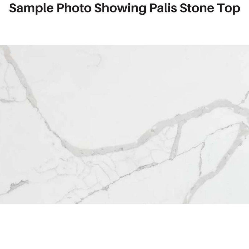 Aulic Leona 1200mm Vanity Gloss White (Palis Flat Quartz Stone Top) - Sydney Home Centre