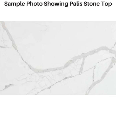 Aulic Leona 1200mm Vanity Gloss White (Palis Flat Quartz Stone Top) - Sydney Home Centre