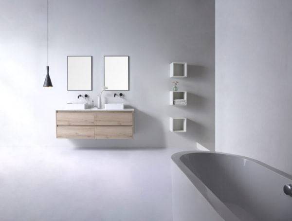 Aulic Macleod Above Counter Basin Gloss White With Black Edge - Sydney Home Centre