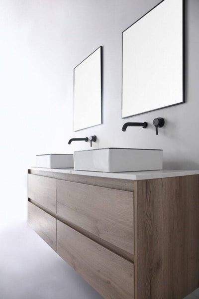 Aulic Macleod Above Counter Basin Gloss White With Black Edge - Sydney Home Centre