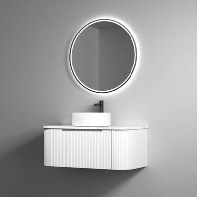 Aulic Petra 900mm Wall Hung Vanity Matte White (Cabinet Only) - Sydney Home Centre