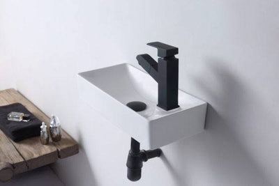 Aulic Tyrrell Wall Hung Basin Gloss White - Sydney Home Centre