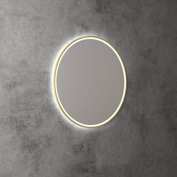 Aulic Windsor 700mm Framed LED Mirror Brushed Gold - Sydney Home Centre