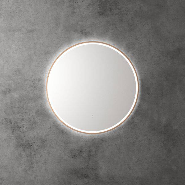 Aulic Windsor 700mm Framed LED Mirror Brushed Nickel - Sydney Home Centre