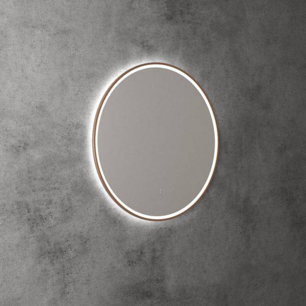 Aulic Windsor 700mm Framed LED Mirror Brushed Nickel - Sydney Home Centre