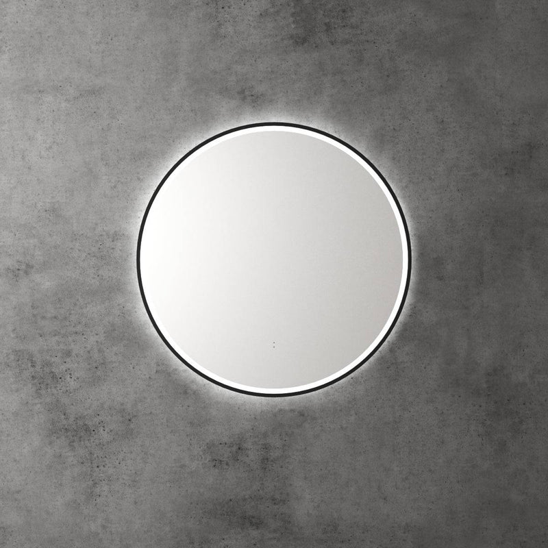 Aulic Windsor 700mm Framed LED Mirror Matte Black - Sydney Home Centre