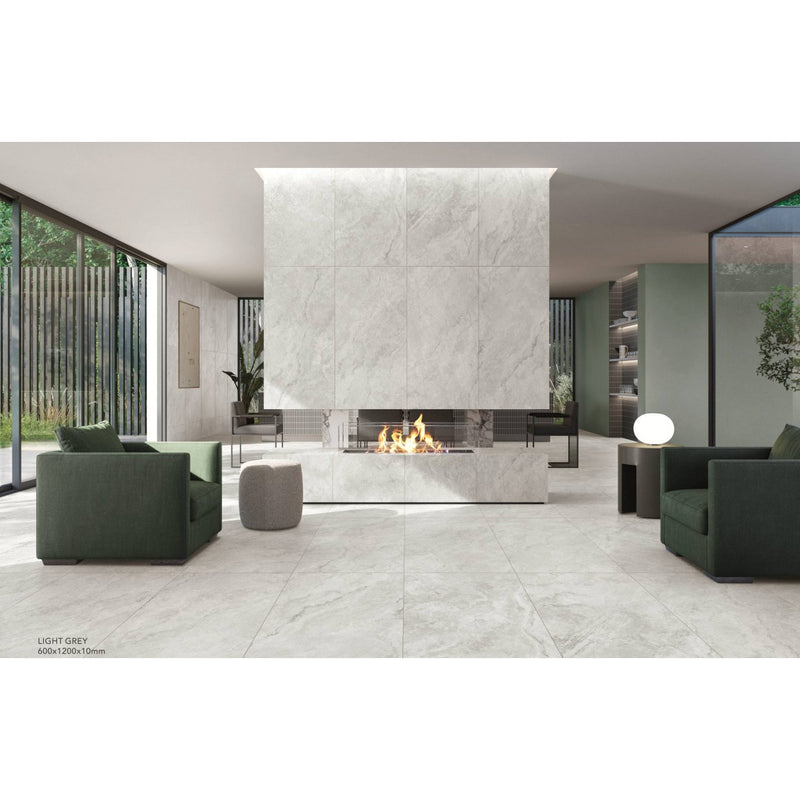 Baroque Light Grey 600x1200 SurfaceTec® - Sydney Home Centre