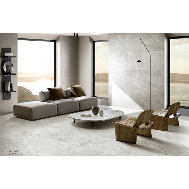 Baroque Light Grey 600x600 SurfaceTec® - Sydney Home Centre