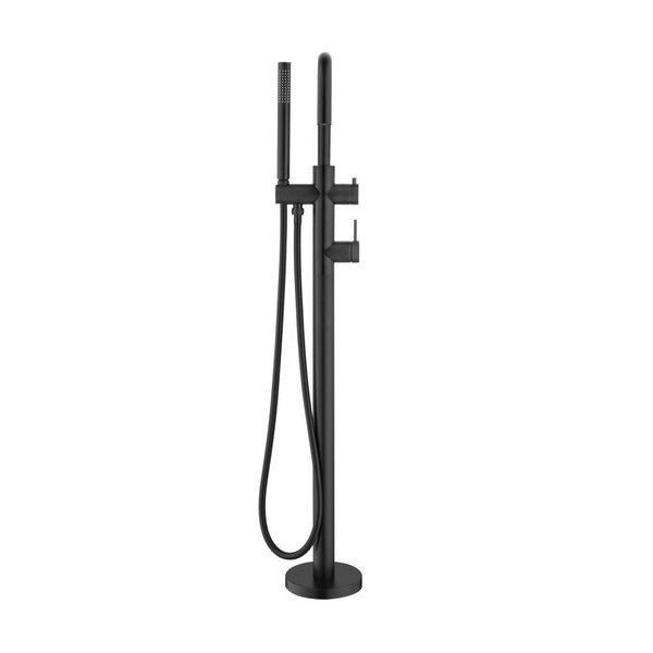 Bella Vista Freestanding Bath Mixer with Hand Shower Black - Sydney Home Centre