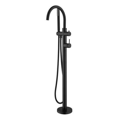 Bella Vista Freestanding Bath Mixer with Hand Shower Black - Sydney Home Centre