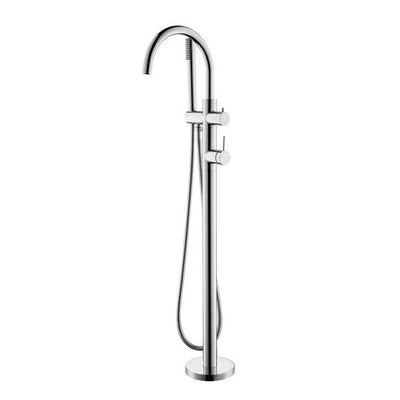 Bella Vista Freestanding Bath Mixer with Hand Shower Chrome - Sydney Home Centre