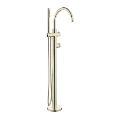 Bella Vista Freestanding Bath Mixer with Hand Shower French Gold - Sydney Home Centre