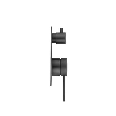 Bella Vista Mica Shower Mixer with Diverter Black - Sydney Home Centre