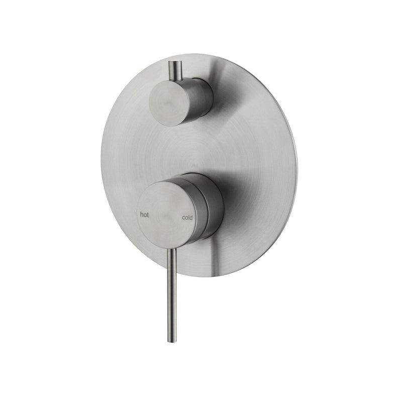 Bella Vista Mica Shower Mixer with Diverter Brushed Nickel - Sydney Home Centre