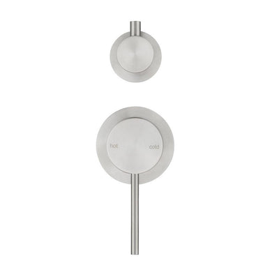 Bella Vista Mica Shower Mixer with Diverter Brushed Nickel (2P) - Sydney Home Centre