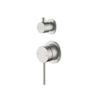 Bella Vista Mica Shower Mixer with Diverter Brushed Nickel (2P) - Sydney Home Centre