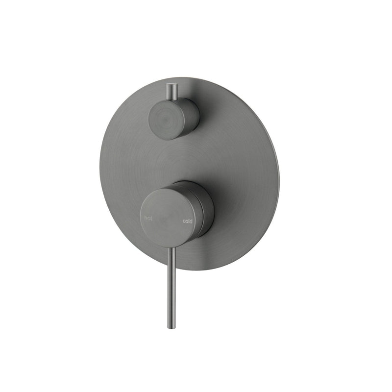 Bella Vista Mica Shower Mixer with Diverter Gun Metal - Sydney Home Centre