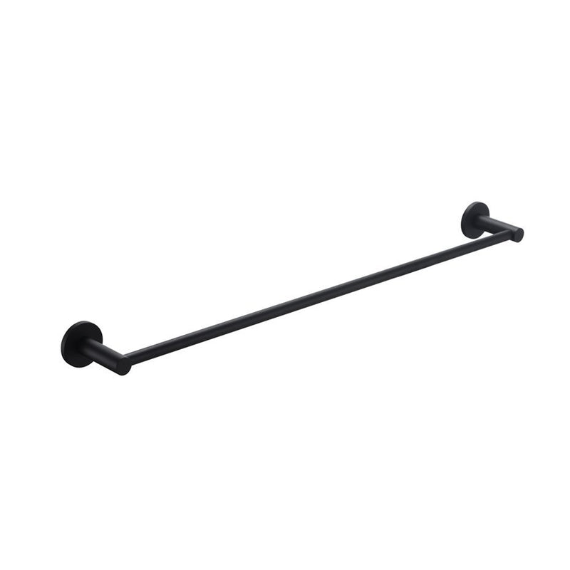 Bella Vista Mica Single Towel Rail 800mm Black - Sydney Home Centre