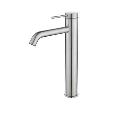 Bella Vista Mica Tall Basin Mixer Brushed Nickel - Sydney Home Centre