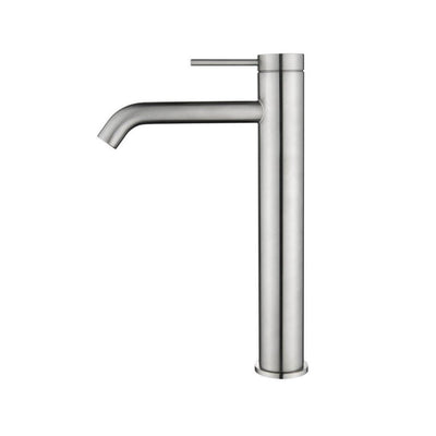 Bella Vista Mica Tall Basin Mixer Brushed Nickel - Sydney Home Centre