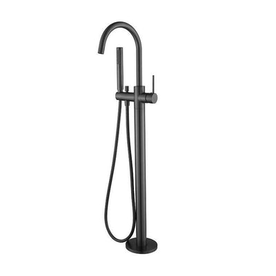 Benalla Star Freestanding Bath Mixer With Hand Shower Gun Metal - Sydney Home Centre